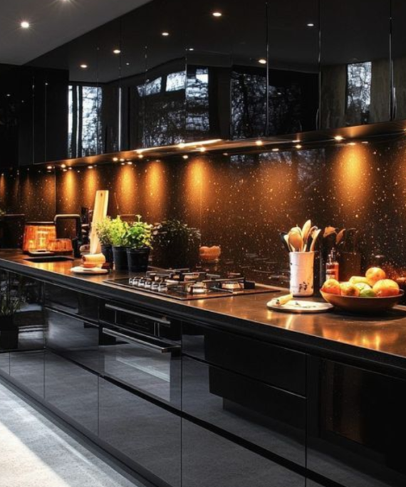 Dark, Moody Color Palette Cabinets